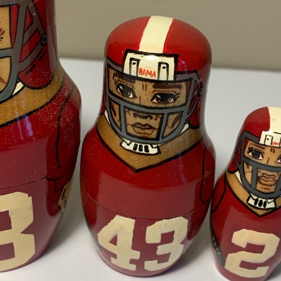 VINTAGE Alabama Crimson Tide: Nesting Dolls Set - Picture 4 of 11